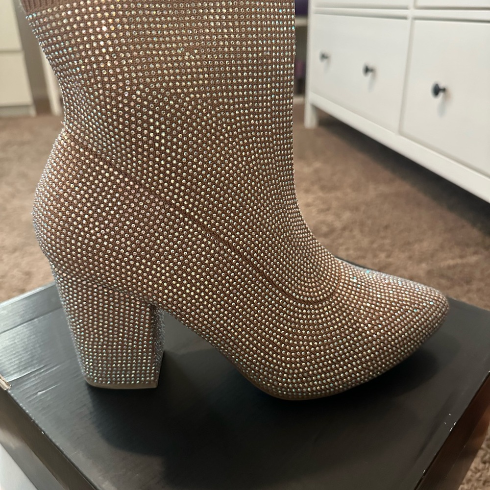 Torrid Silver Studded Heeled Boots